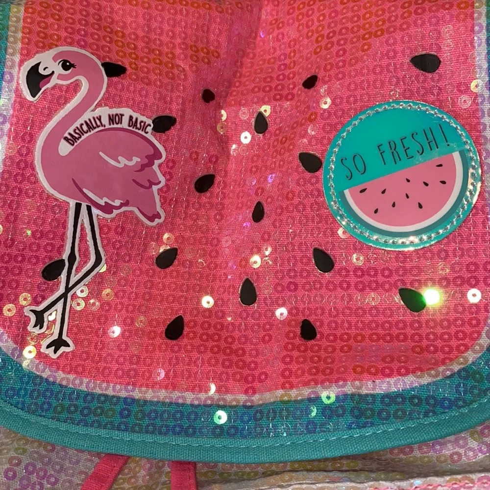 Justice Watermelon Sequin Rucksack